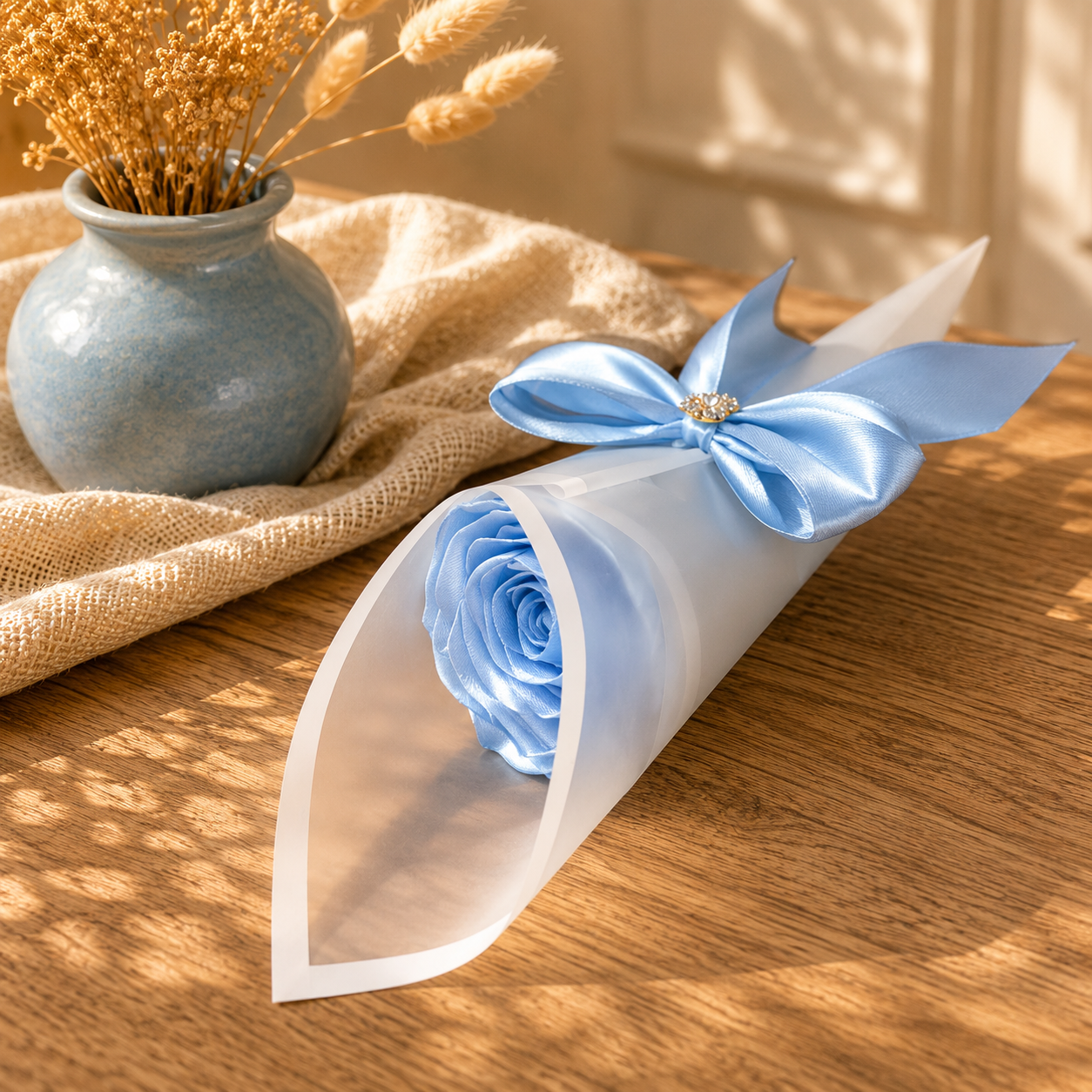 Emballage blanc transparent